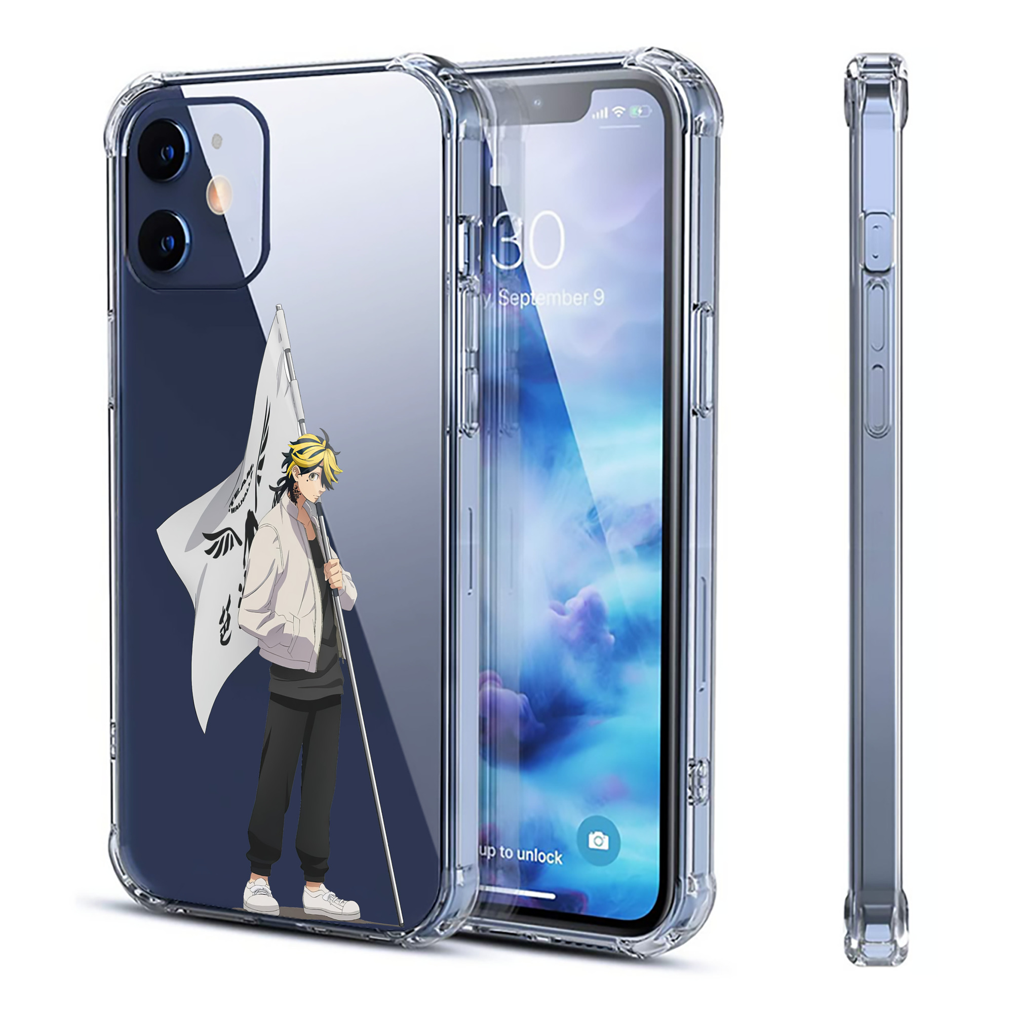 （画像用） 東京リベンジャーズ Tokyo Revengers 【iPhone 12シリーズ対応】透明スマホケース（クリアソフトケース）